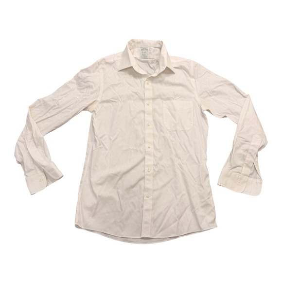 Brooks Brothers Other - Brooks Brothers Milano Fit Dress Shirt Mens 14.5 33 White Non-Iron Supima Cotton